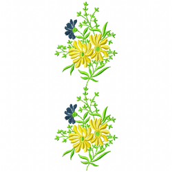 Flowers And Tree Embroidery Design 12 Flowers And Tree Embroidery Design 12